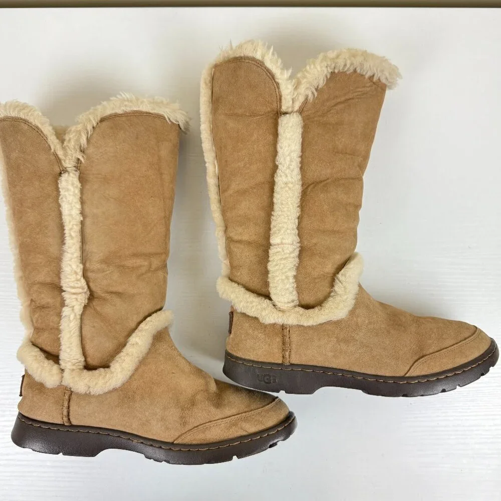 EUC UGG Katia Chestnut Waterproof Boots Style 1008030
